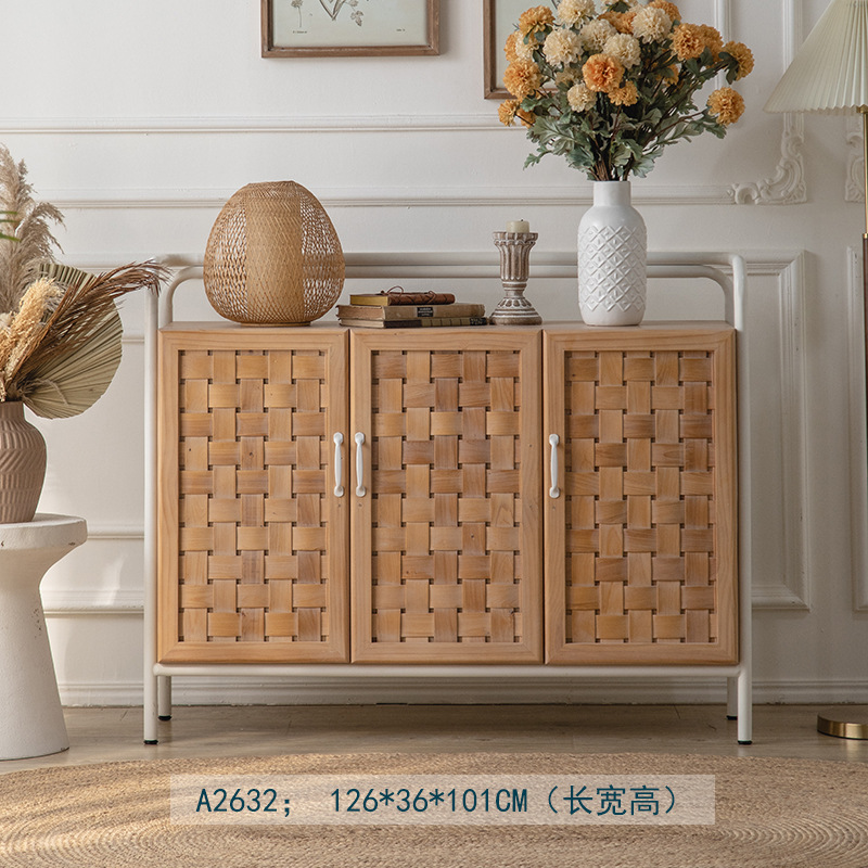 ตู้ข้างไม้ธรรมชาติ - A2632