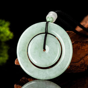 Colgante de Jadeíta Natural con Hebilla de Seguridad, para Hombre y Mujer, Jade al por Mayor, Regalo con Certificado de Tasación PAK02 - Product Image 3