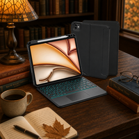 Livraison rapide pour iPad Air 13 pouces M4 M3 M2, clavier pour tablette avec design détachable et emplacement pour stylet