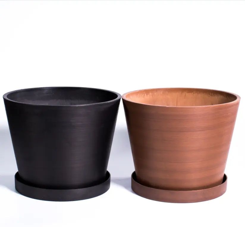Vaso de cerâmica para berçário interno e externo, vaso de terracota artesanal para jardim, plantador de argila para uso em berçário