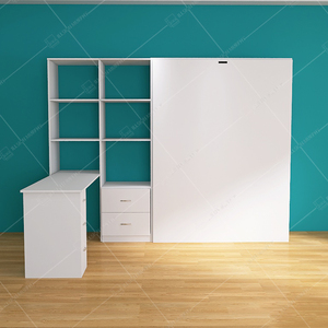 Lits pliants muraux Murphy en contreplaqué, convertibles, modernes, en bois, sur mesure, taille double, queen, king, gain de place - Product Image 3