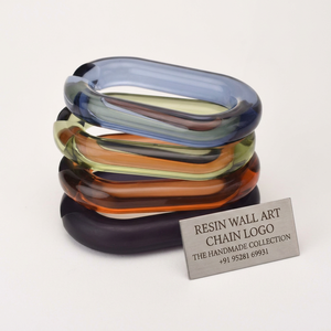 Resin Wall <b>Art</b> Chain Handmade Irregular Shape Sculpture Home Decoration Modern <b>Art</b> Piece Fashion Colorful Pattern Handmade - Product Image 1
