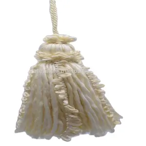 Borlas con cuerda trenzada para ropa, borlas decorativas para cortinas, borlas para bolsa, novedad - Product Image 1