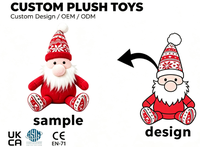 Jouet en peluche gnome mignon, figurine en peluche personnalisée pour cadeau de Noël, décoration de fête, jouet en peluche gnome