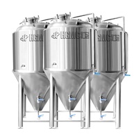Chevelure compacte industrielle en acier inoxydable, 2000l, 20BBL, fermoire