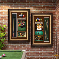 Cadre d'exposition en bois et verre personnalisé pour billard, boîte à ombre pour fleurs, décoration murale pour salle de jeux, étui pour queue de billard, souvenirs