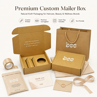 Personnalisé Ondulé Kraft Envoi Cosmétique Bouteille De Parfum Bougie Bocal Emballage Express Papier Expédition Boîtes Postales Pour Emballage