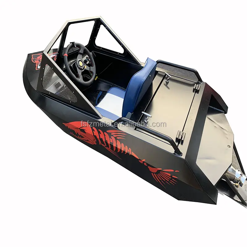 KMB Mini river drift boat Aluminum Speed Jet Boat For Drifting Fishing Boating