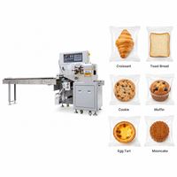 Machine d'emballage flow-pack haute vitesse pour craquelins de riz, machine d'emballage pour craquelins salés, ensacheuse flow-pack pour chips de pita pour boulangeries