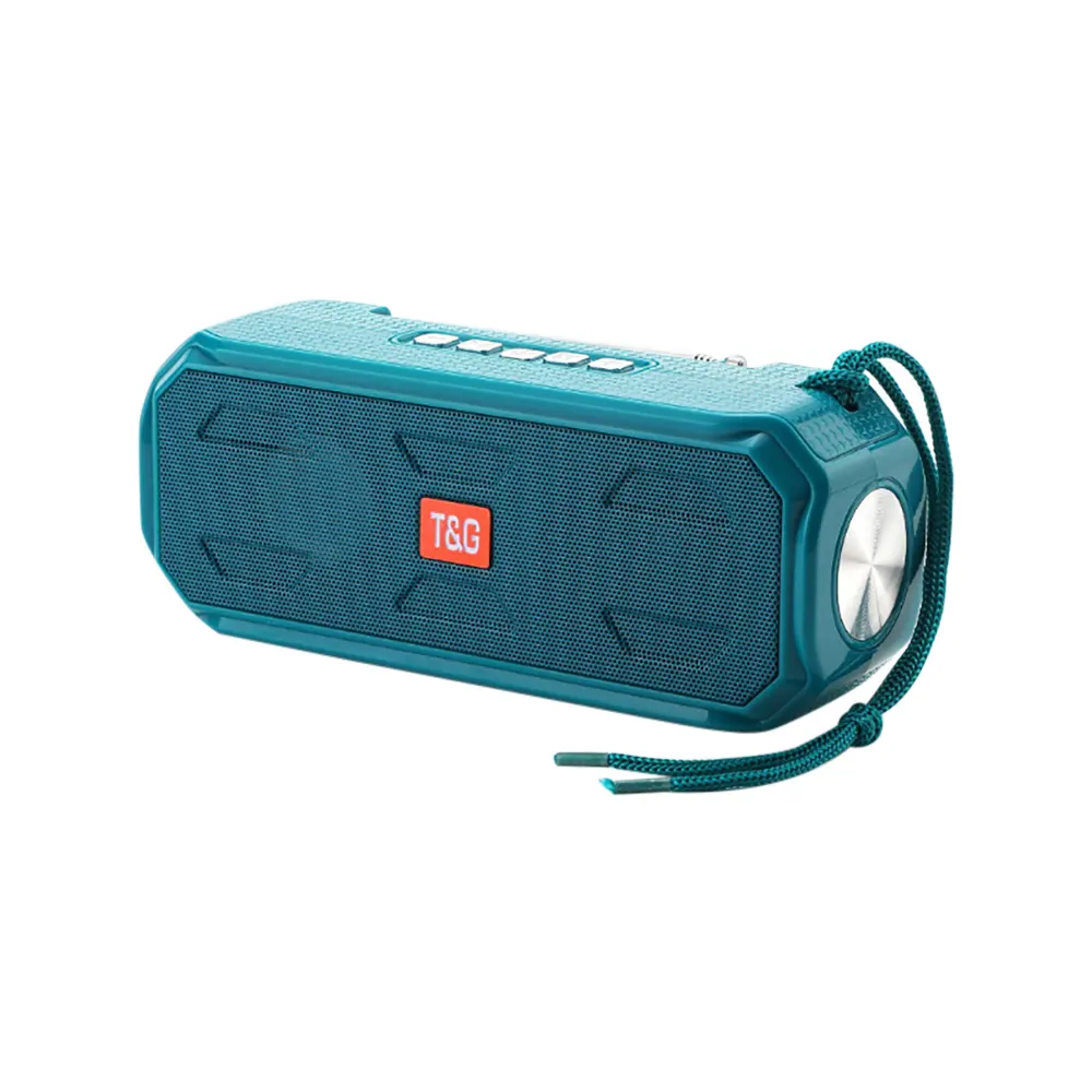 로고 휴대용 태양 충전 무선 스피커 TG280 스테레오 휴대용 FM 카드 라디오 오디오 수신기 손전등