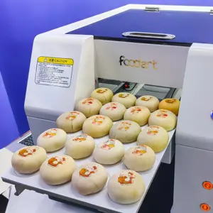 Keluaran baru pencetak kue 3d tinta dapat dimakan Printer makanan A4 mesin cetak kustom untuk Macaron, cokelat, kue