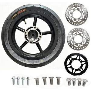 Kit de Repuesto de Rueda de Aluminio Kenda Curve de 12 Pulgadas para Bicicleta de Montaña ATV con Neumático y Rotores de Freno para Uso Fuera de Carretera - Product Image 1