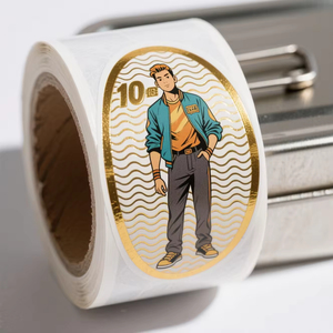 Adhesive Waterproof Poly Product Label Stickers Custom Gold Foil <b>Supplement</b> Labels - Product Image 6