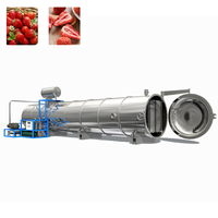 Industriële vriesdroogmachine voor fruitdroging, volautomatisch, hoge efficiëntie, roestvrij staal, PLC, aanpasbare spanning, lange levensduur