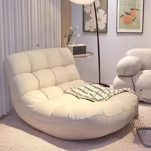 Modern Reclining Fabric Sofa with Caterpillar Design One <b>Seat</b> Lounge Chair for Bedroom Living Room Hotel Use - Product Image 4