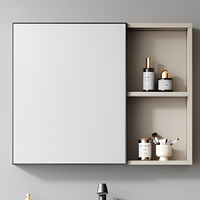 Kabinet Vanity Kamar Mandi Modern yang Dipasang di Dinding dengan Wastafel dan Kabinet Cermin untuk Rumah dan Hotel
