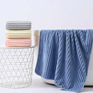 Toalla Facial de Terciopelo Suave de Gran Tamaño, 100% Algodón, Diseño de Dibujos Animados, Alta Absorbencia, Secado Rápido, Color Rosa y Azul - Product Image 4