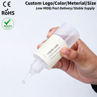 Offre Spéciale – Flacons Vides Compressibles pour Liquides Oculaires et Huiles, 50ml, 60ml, 100ml – Échantillon Gratuit – Flacons Applicateurs en PET/PE pour Colle et Pigments