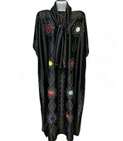 Vêtements pour femmes musulmanes en gros, robe traditionnelle africaine Kaftan Kanga, robe décontractée en satin de soie respirante pour femmes