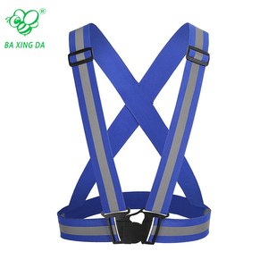 Rompi Keselamatan Reflektif dengan Logo yang Dapat Disesuaikan, Visibilitas Tinggi, Sabuk Reflektif untuk Lari Malam di Luar Ruangan, Pita Reflektif Nilon, Pakaian Reflektif - Product Image 6