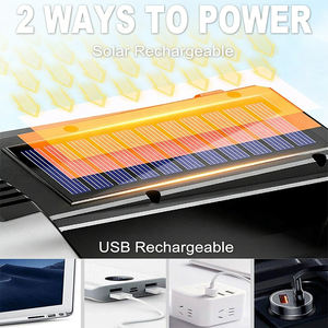 ไฟฉาย LED พลังงานแสงอาทิตย์แบบชาร์จไฟได้ กันน้ำ สว่างพิเศษ ไฟฉายมือถืออเนกประสงค์ สำหรับตั้งแคมป์ ทำงาน และใช้ในกรณีฉุกเฉิน - Product Image 3