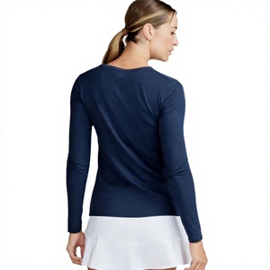 T-shirt décontracté à manches longues pour femme en mélange de coton doux, qualité export premium, fabricant OEM ODM, fournisseur de vêtements en gros - Product Image 4
