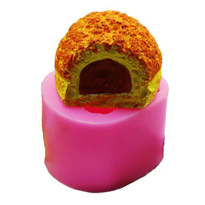 Moule en silicone DIY grande taille 3D pour décoration de gâteaux et fondants, forme pain ananas classique, populaire, vif et fluide - Product Image 4