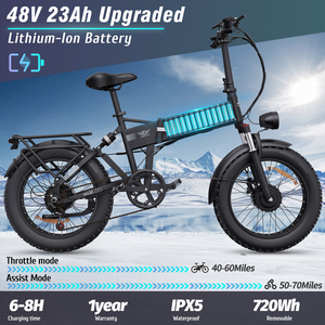 Nouveau Vélo Pliant Électrique Ridstar H20Pro 2024 avec Batterie Lithium 48V 23Ah, Cadre en Aluminium 2000W, Fatbike de Fitness Extrême H20Pro - Product Image 4