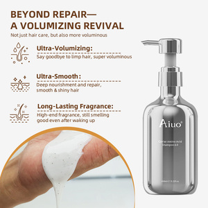 Shampoo réparateur au caviar biologique végétalien à marque privée, enrichi en acides aminés et anti-frisottis, sans silicone, pour cheveux abîmés - Product Image 2