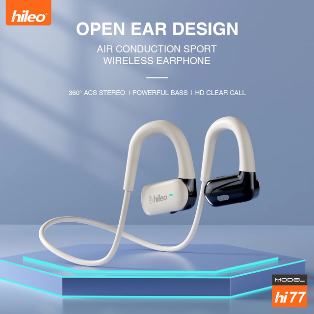 Hileo Hi77 Speakers bluetooth Wireless Ear Hook BluETooth Headset Wireless Headphones Sports Waterproof Noise Reductio Earbuds