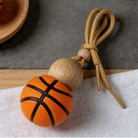 Diffuseur d'huiles essentielles personnalisé en verre vide pour voiture, en forme de ballon de basket, à suspendre au rétroviseur, désodorisant et pendentif