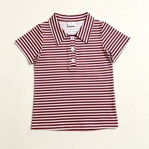 Conjunto de Ropa para Niño Pequeño BSSO2014 Rts, Estilo Boutique, Color Marrón, Tela de Seda de Leche, Venta al por Mayor, Manga Corta, Disponible en Stock - Product Image 6
