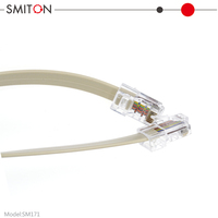 Câble téléphonique RJ45 plat à 8 cœurs de haute qualité 8P8C 26AWG câble téléphonique modulaire avec conducteur en cuivre