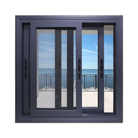 Ventana Abatible de Aluminio con Rotura de Puente Térmico, Certificación CE NFRC AS2047, Doble Acristalamiento PA66, para Proyectos de Casas y Villas (OEM/ODM)
