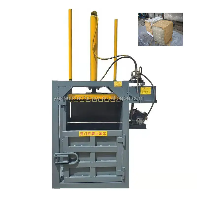 Hydraulic Used Clothing Baling Machine / Carton baling press machine / vertical cardboard baler