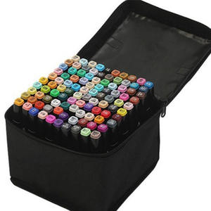 Marcadores Artísticos de Ponta Larga à Base de Álcool, Marcadores de Ponta Dupla, Canetas de Tinta Permanente para Livros de Colorir para Crianças e Adultos, Materiais Escolares - Product Image 3