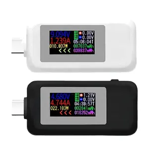 USB-Typ-C-Tester 0-5A Strom 4-30V Spannung Digital anschluss Power Bank Ladegerät Steckdose Stecker Tester KWS-1902C