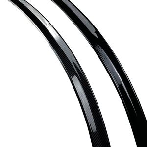 Mercedes-Benz E Coupe Rear Spoiler Piano <b>Black</b> Carbon Fiber Texture ABS Ducktail Trunk <b>Wing</b> - Product Image 5