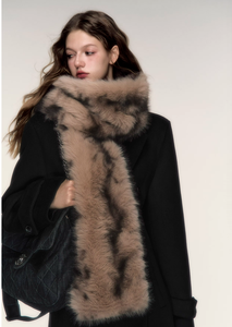 Mantelle in pelliccia sintetica invernale da <span class=keywords><strong>donna</strong></span> poncho di volpe bianca <span class=keywords><strong>nera</strong></span> rossa coniglio abito da sera da sposa scialle avvolgente per damigelle - Product Image 3