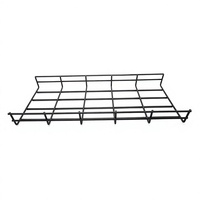 Panier à câbles en treillis métallique ouvert en acier inoxydable 304 avec revêtement en poudre noire pour la gestion et la pose des câbles dans les centres de données