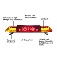 LED Aluminium PC Auto Warnlichtleiste Notfall-Krankenwagen Stroboskop-Blitzlicht Sirenen-Lautsprecher 12V-24V Wasserdicht IP65 CE Hochwertig