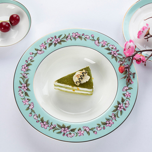 Conjunto de Louças para Restaurantes de 8/10,5 Polegadas, Prato de Cerâmica para Sobremesa e Bife - Product Image 3