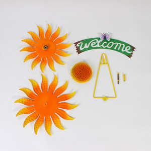 Décoration murale transfrontalière en forme de tournesol, moulin à vent Art Déco peint, pour extérieur, <span class=keywords><strong>jardin</strong></span>, cour, paysage - Product Image 5