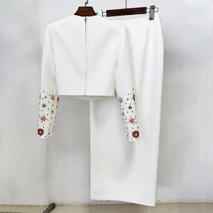 ZYHT 70153 <span class=keywords><strong>Blazer</strong></span> Vintage da Donna Vestibilità Regolare Lunghezza Intera Colletto Rovesciato Tessuto in Spandex Poliestere Pettinato Antipiega - Product Image 5
