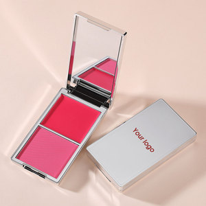 باليت أحمر خدود كريمي وبودرة عالي التصبغ، باليت أحمر خدود مزدوج مخصص، أحمر خدود بعلامة تجارية خاصة - Product Image 2