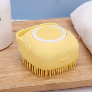 Recién llegado, peine de cepillo de masaje y baño para mascotas de silicona suave ecológica para el aseo en el baño - Product Image 1