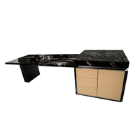 Bureau de luxe léger en marbre, design moderne haut de gamme pour bureau