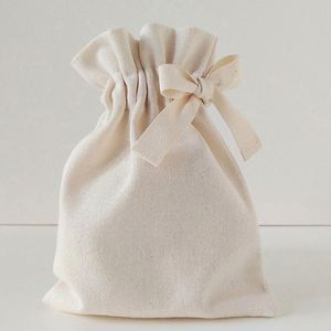 Wholesale Custom Logo Printed Natural Cotton <b>Drawstring</b> <b>Bag</b> Eco-Friendly Organic Cotton <b>Bag</b> - Product Image 5