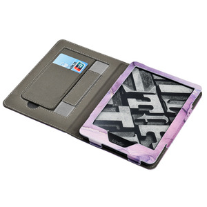 Funda Magnética a Prueba <span class=keywords><strong>de</strong></span> Golpes para Kindle Paperwhite, Personalizada con Logotipo, <span class=keywords><strong>de</strong></span> Cuero PU Premium, con Correa <span class=keywords><strong>de</strong></span> Mano, Ranura para Tarjetas y Soporte - Product Image 3