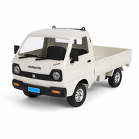 Mini camionnette RC à l'échelle 1:10, jouet télécommandé 2.4G, direction proportionnelle, lumières fonctionnelles, construction métallique, chargeur inclus